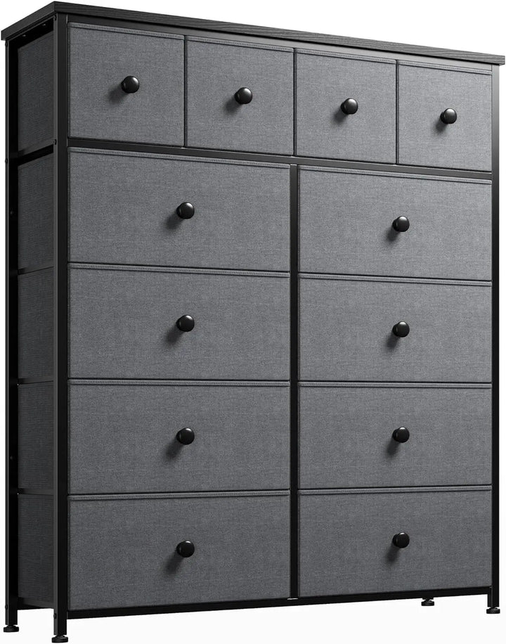 White Dresser with 12 Drawers