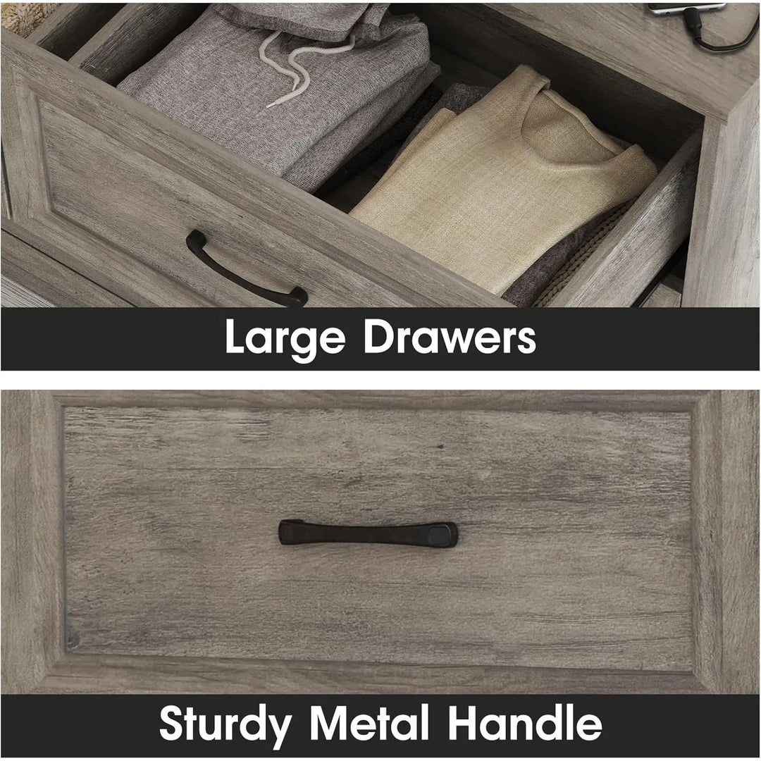 Dresser with Charging Station