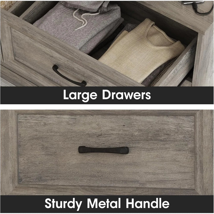 Dresser with Charging Station