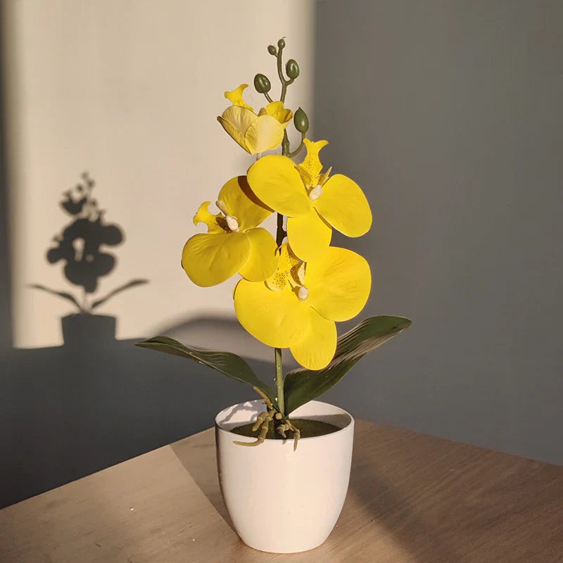Artificial Butterfly Orchid Bonsai Décor