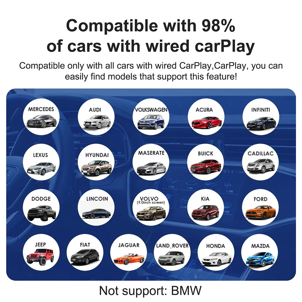 Android 13 Carplay AI Box Wireless Carplay Android Auto WiFi Support Netflix Youtube For Nissan VW Toyota Mazda Hyundai Ford MG