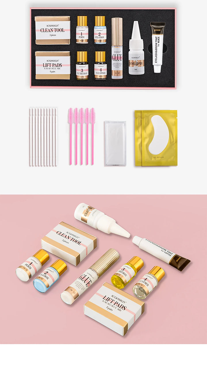 Dropshipping ICONSIGN Lash Lift Kit And Brow Dye Tint Kit Lifting Eyelashes Brow Lift Brow Dye Tint Lash Lifting Kit Eye Makeup