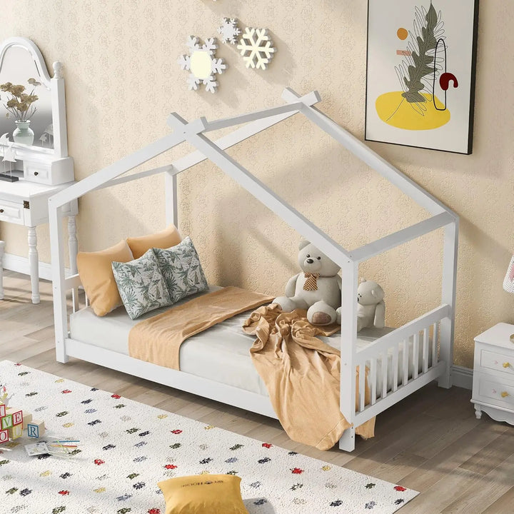 Twin Montessori Floor House Bed