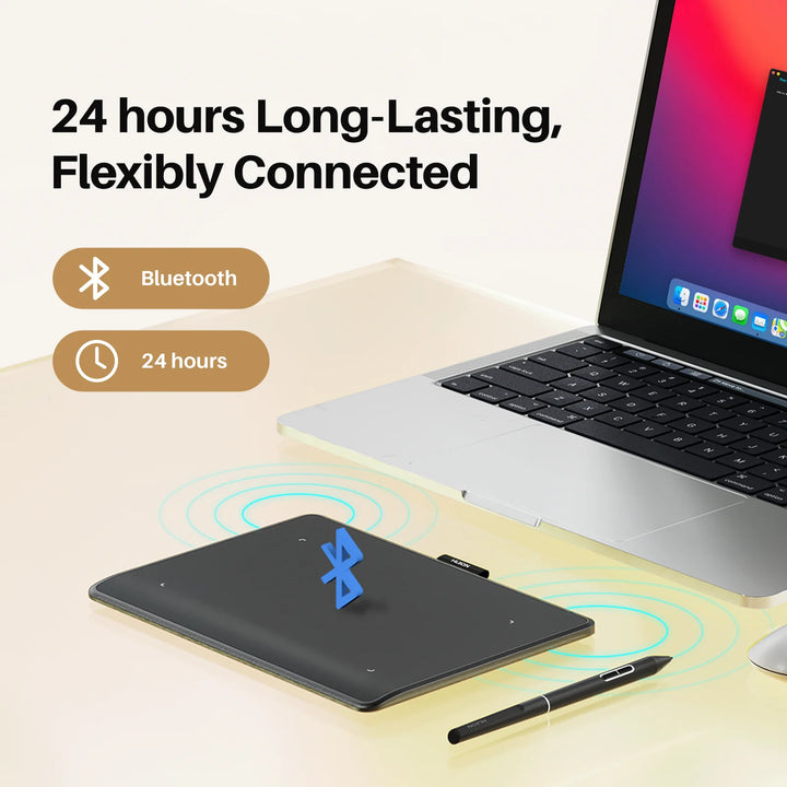 Huion Inspiroy Frego S/M Wireless Graphics Tablet Bluetooth Connection Long-Lasting Digital Drawing Tablet IOS Android suported