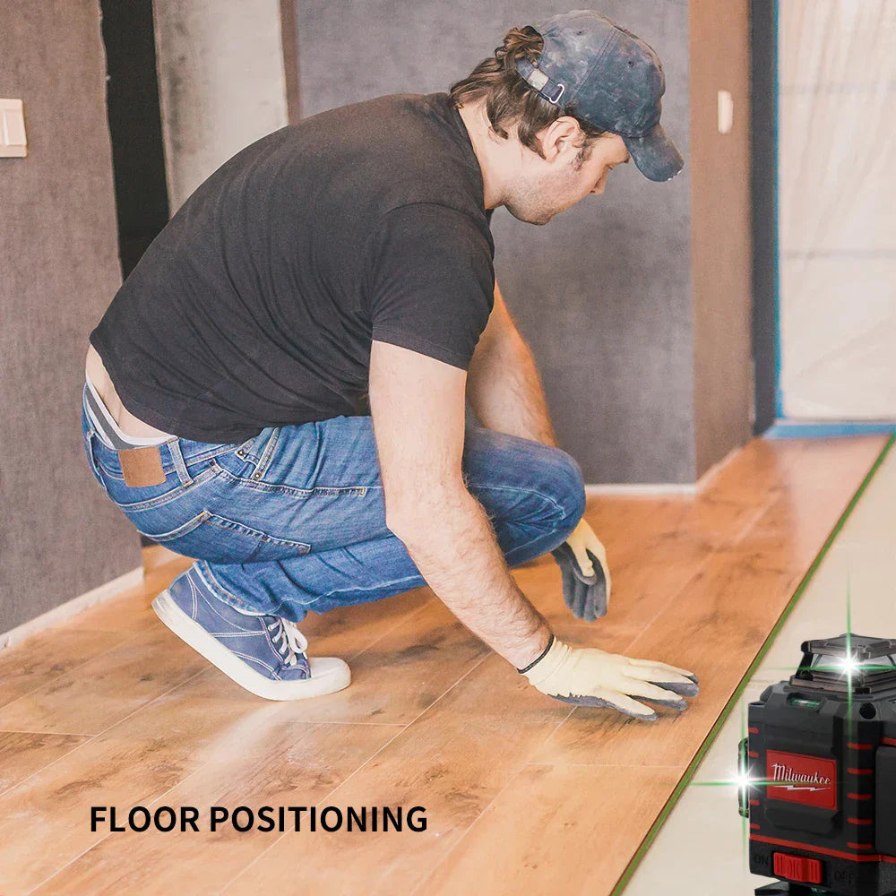 Milwaukee 4D 16 Lines Green Beam 360° Self-leveling Laser Levels Horizontal And Vertical Professional Laser Level Tool