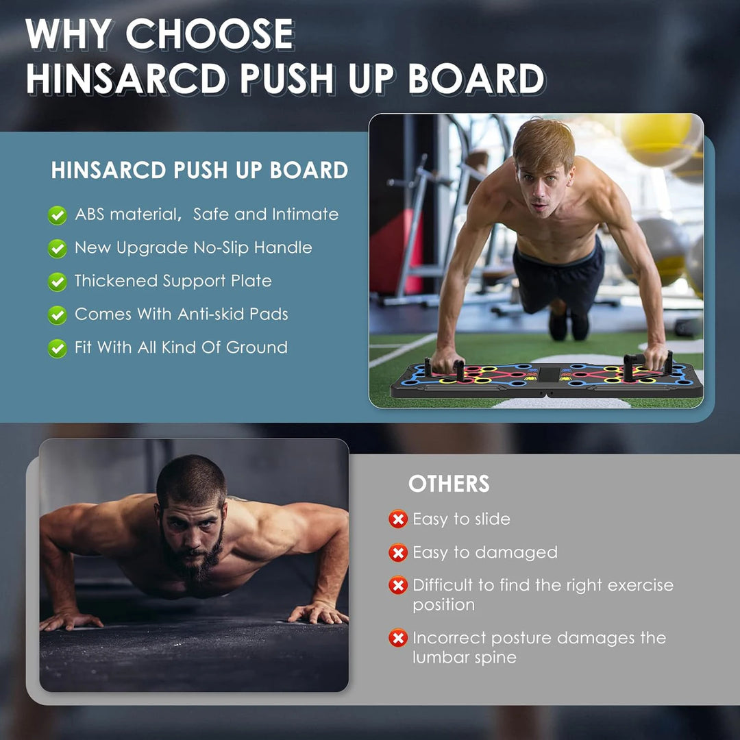 Portable Multifunctional Push-up Board - Fitness and Muscle Training Device Home Workout Set Foldable Push Up Bar Resistance