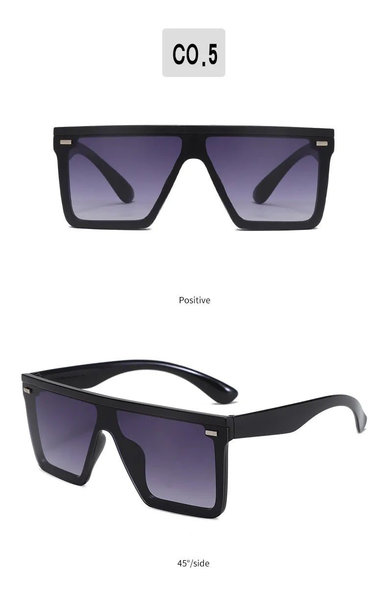 KLASSNUM One Piece Square Sunglasses Men Women Sports Driving Sunglasses Oversized Frame Luxury Brand Disigner 2025 Sun Glasses