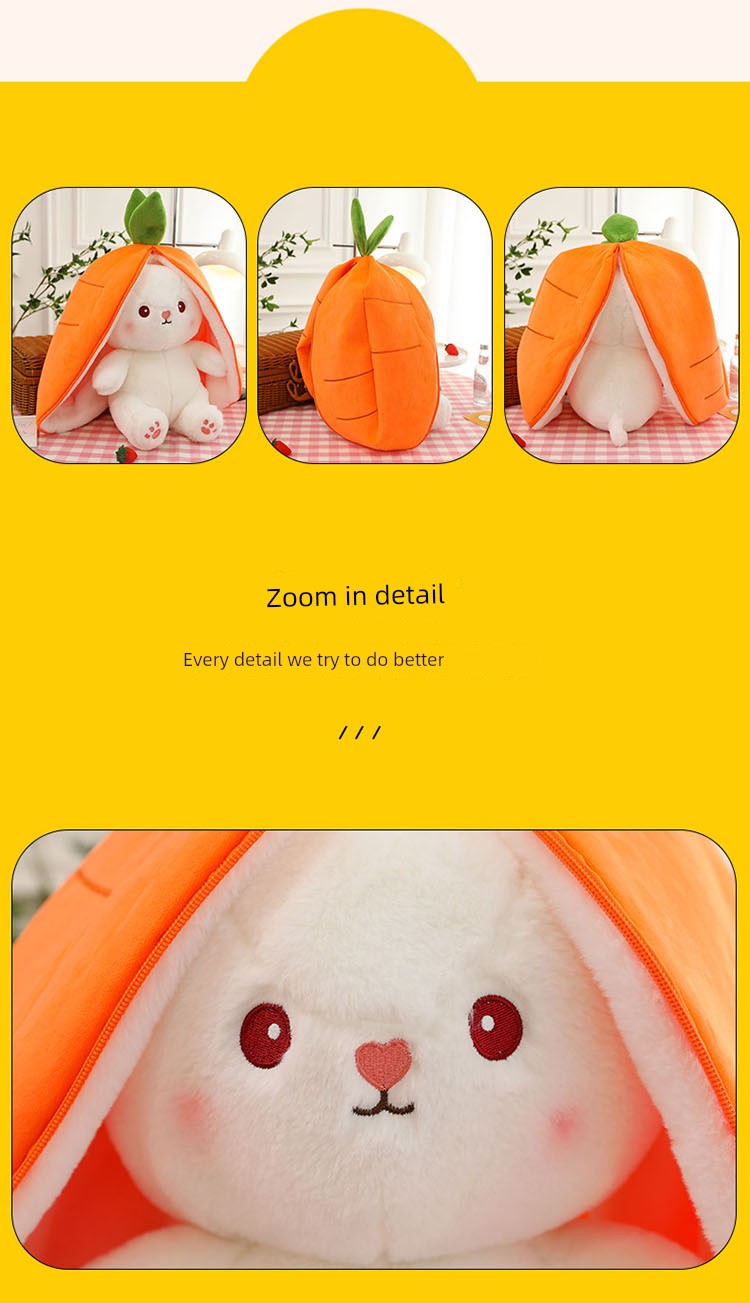 Internet Celebrity Transformed Fruit Plush Toys Strawberry Rabbit