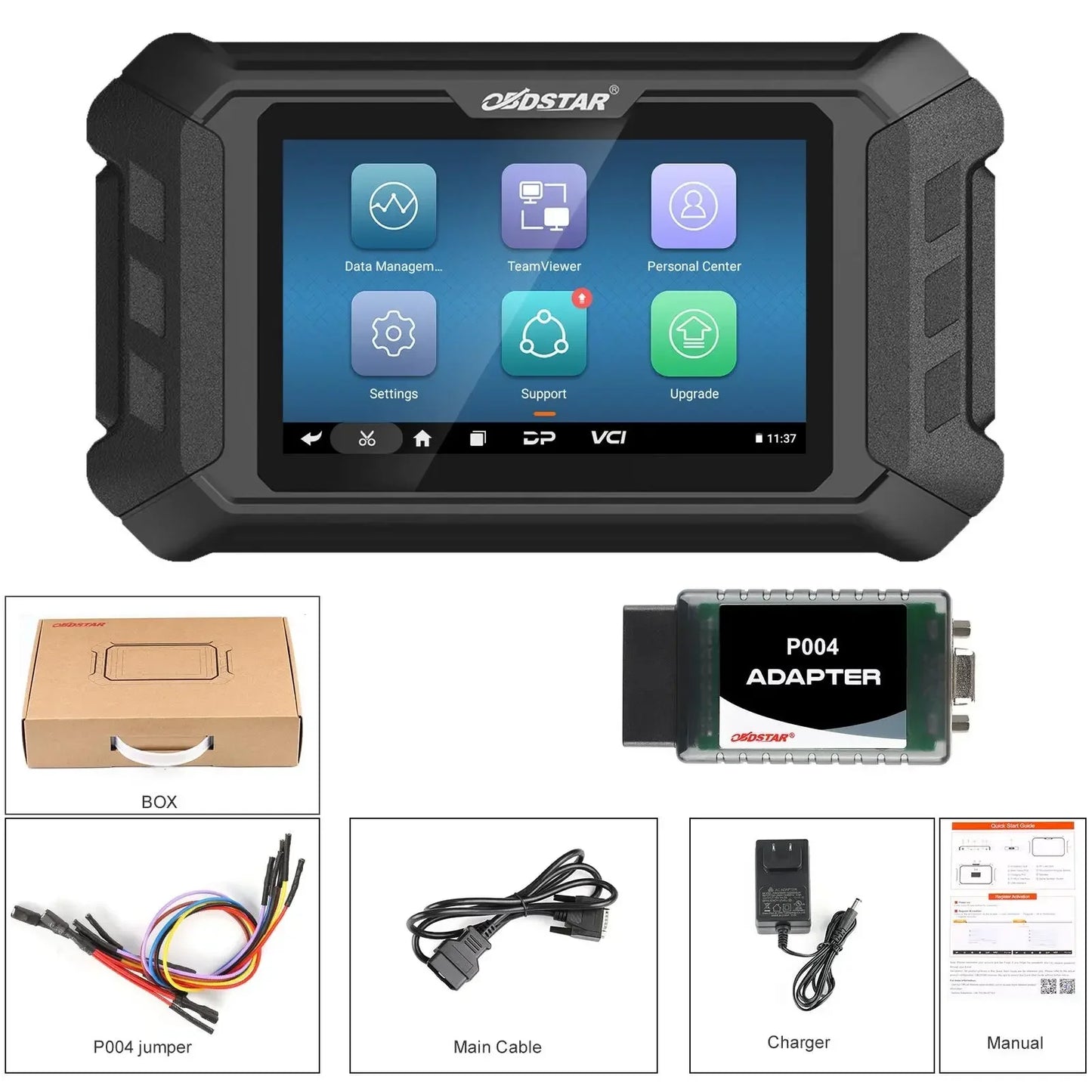 OBDSTAR P50 Airbag Reset Tool Covers 81 Brands Over 11200+ ECU Part No. by OBD/ BENCH Update Battery Reset