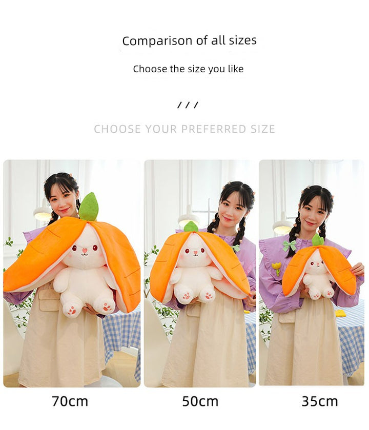 Internet Celebrity Transformed Fruit Plush Toys Strawberry Rabbit