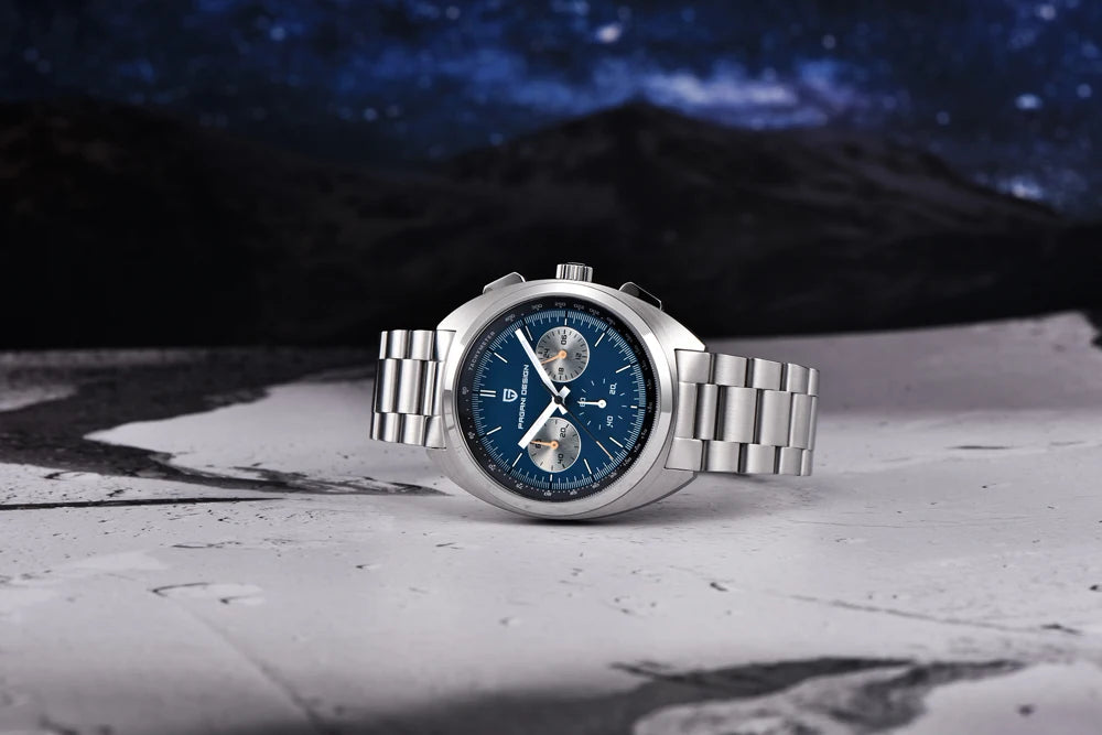 PAGANI DESIGN Men's Watches Luxury Quartz Wrist Watch For Men AR Sapphire Speed Chronograph Retro Dial Clock Reloj Hombre 2023