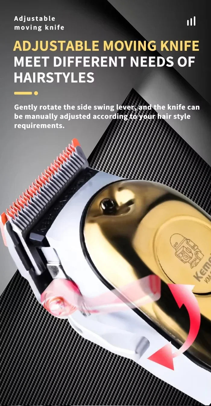 Kemei KM-2628 KM-678 KM-2024 Professional Electric Hair Clippers Beard Clipper Rechargeable Men's Shaver Hair Trimmer Kit Men