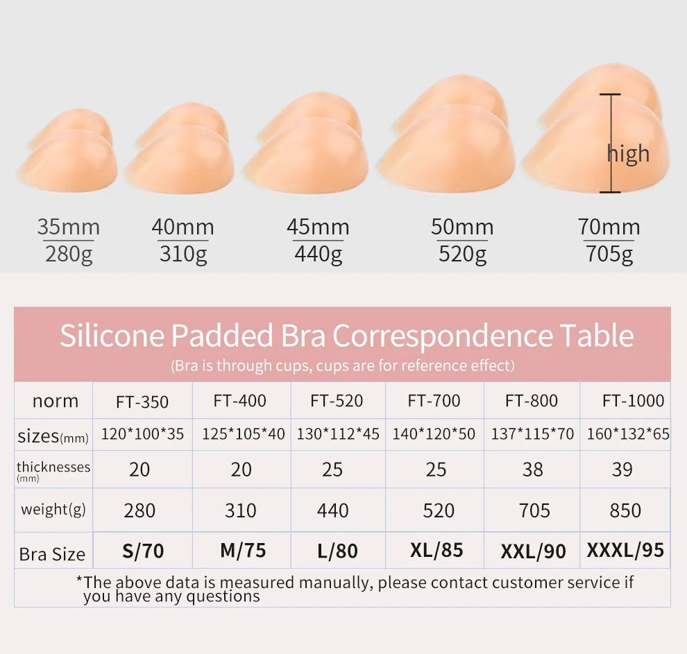 Large 2 In 1 Silicone Breast Pocket Bra Underwear Small Chest Becoming a Big Chest Pad Simulation Cartoon Chest Seamless