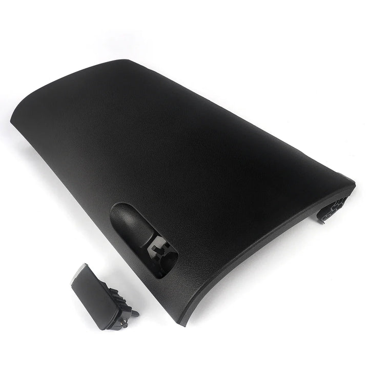 MAGICKIT Black Glove Box Compartment Door Lid Cover With Buckle For Audi A4 B7 2001-2008 CAR Accessories Direct Replacement