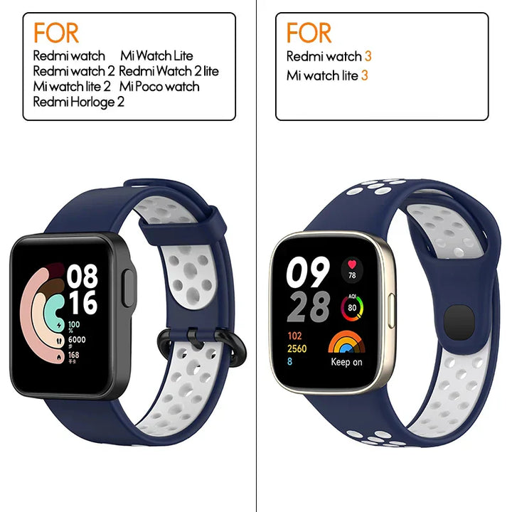 Silicone Strap For Xiaomi Mi Watch 2 3 Lite Mi poco Watch band For Redmi watch 2 Lite 3 Active Wrist Redmi watch 3 lite Bracelet