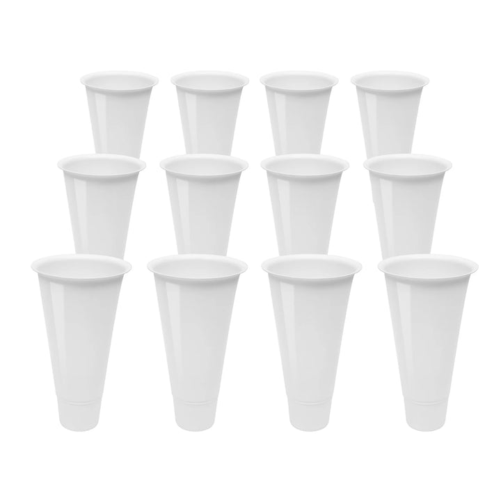 3 Layers Flower Display Stand Movable Modern Metal Plant Shelf with 12Pcs Flower Buckets & Wheels for Home Garden Patio Balcony