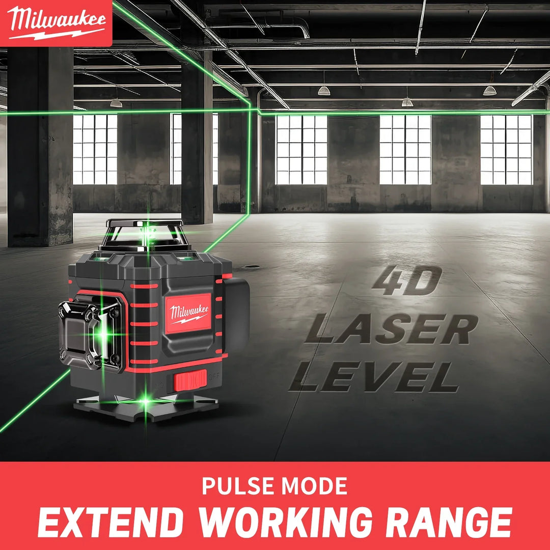Milwaukee Degree Vertical Cross Laser Level 360 Green Beam  Horizontal And Vertical Rechargeable Battery green laser level tools