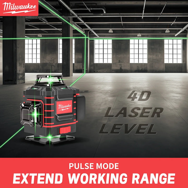 Milwaukee Degree Vertical Cross Laser Level 360 Green Beam  Horizontal And Vertical Rechargeable Battery green laser level tools