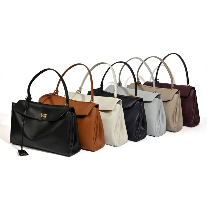 2025 Luxury Brand Rodeo Woman Bags Spring Autumn Genuine Leather Women Totes Fashion Gold Buckle Women Shoulder HandBags