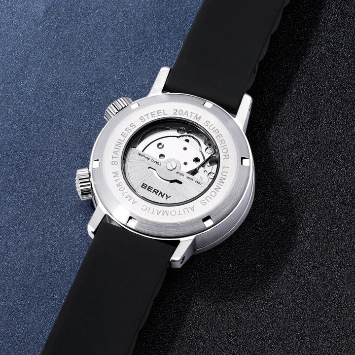 20Bar Diver Automatic Watch For Men Miyota 8205 Super Luminous Sapphire Swim Sport Mechanical Automatic Self Winding Wristwatch