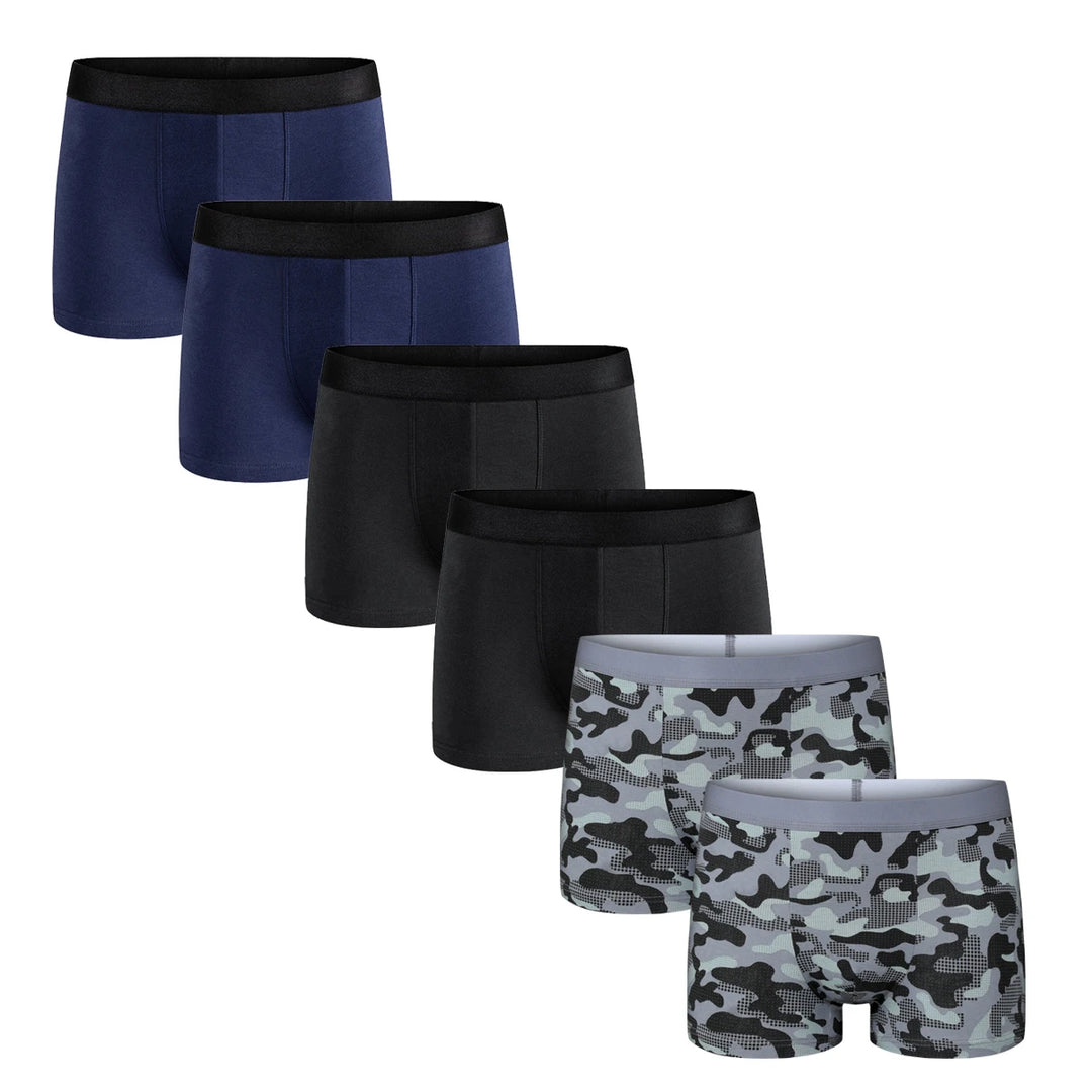 6pcs Pack 2024 Men Panties Cotton Underwear Male Brand Boxer And Underpants For Homme Luxury Set Shorts Box Slip Kit