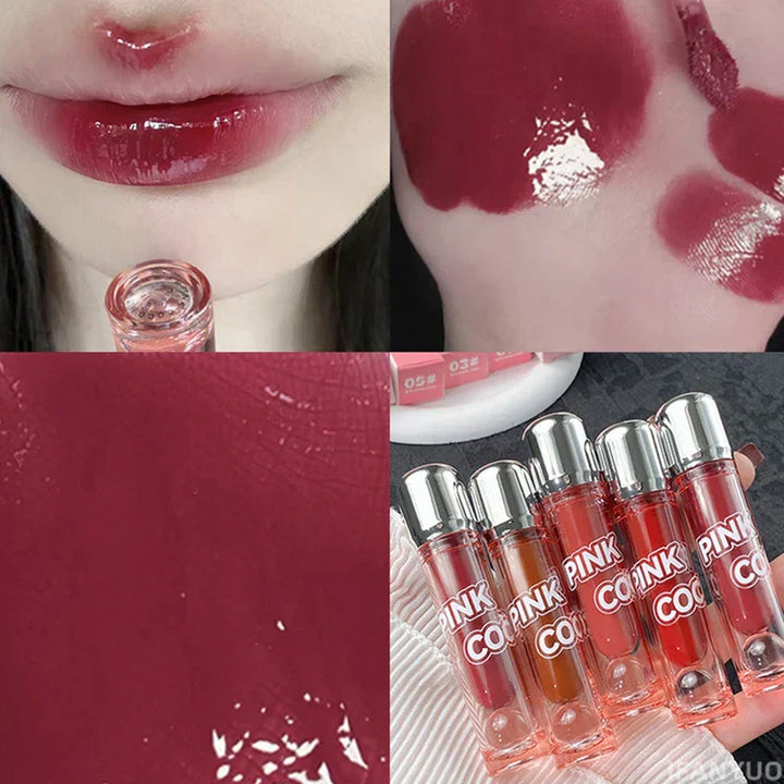 Dark Red Brown Mirror Lip Glaze