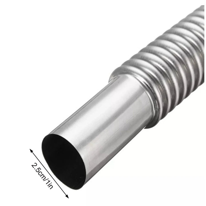100cm/150cm/200cm/250cm/300cm 25mm Exhaust Pipe With Clamps Stainless Steel Exhaust Hose For Car Diesel Parking Heater
