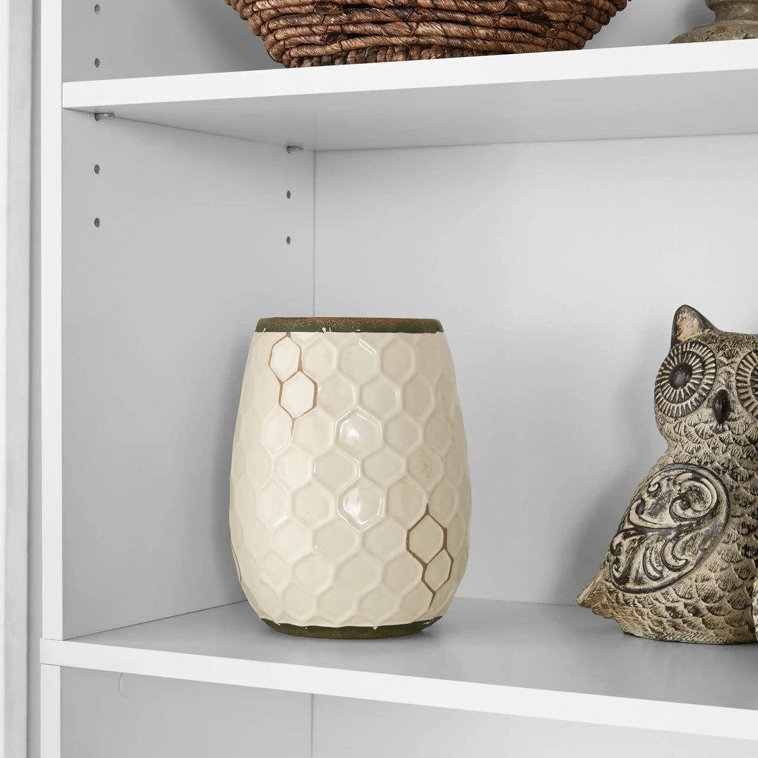 5-Shelf Dresser Bookcase White