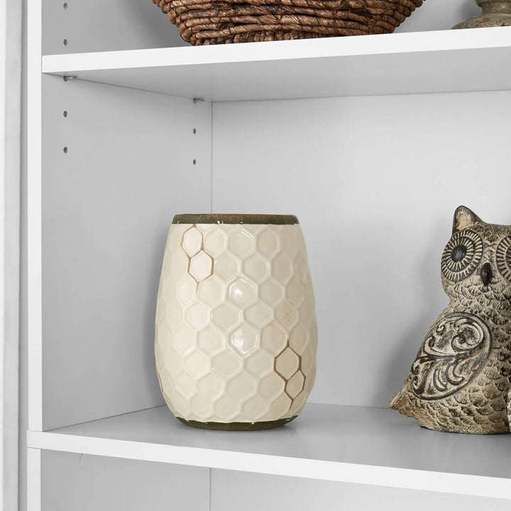 5-Shelf Dresser Bookcase White