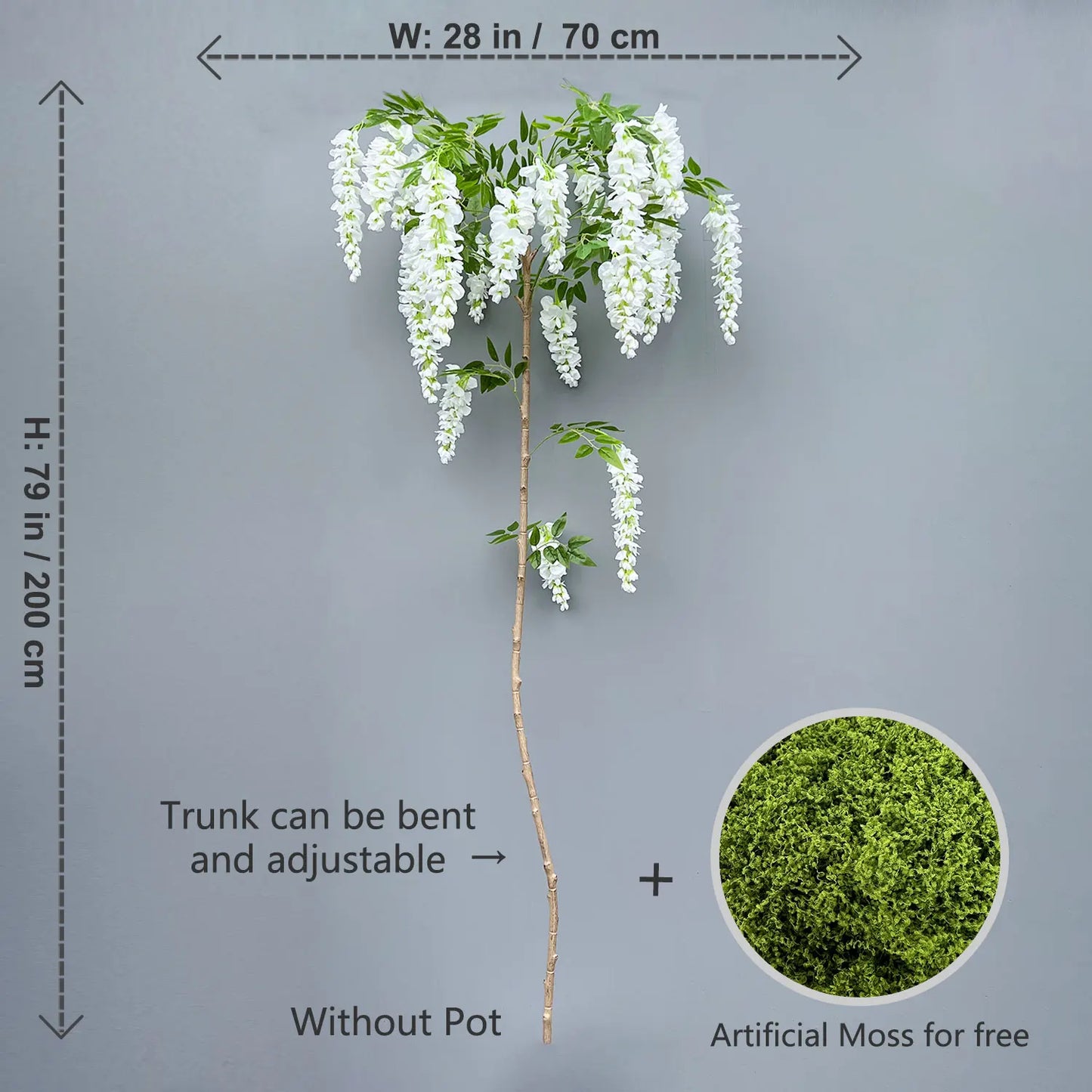 Artificial Wisteria Tree Décor