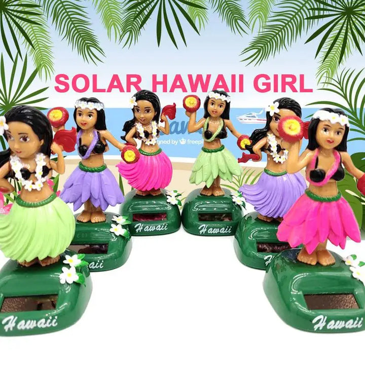 HulaGirl Dashboard Doll HulaGirl Dashboard Hawaii Dancing Girl Car Dashboard Decorations Solar Dancing Figure Toy