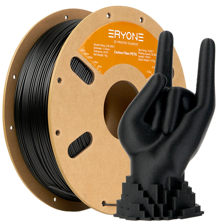 ERYONE New Arrival PETG Carbon Fiber 1KG 1.75mm Diameter High Toughness 3D Printer Filament For 3D FDM Printing Fast Shipping