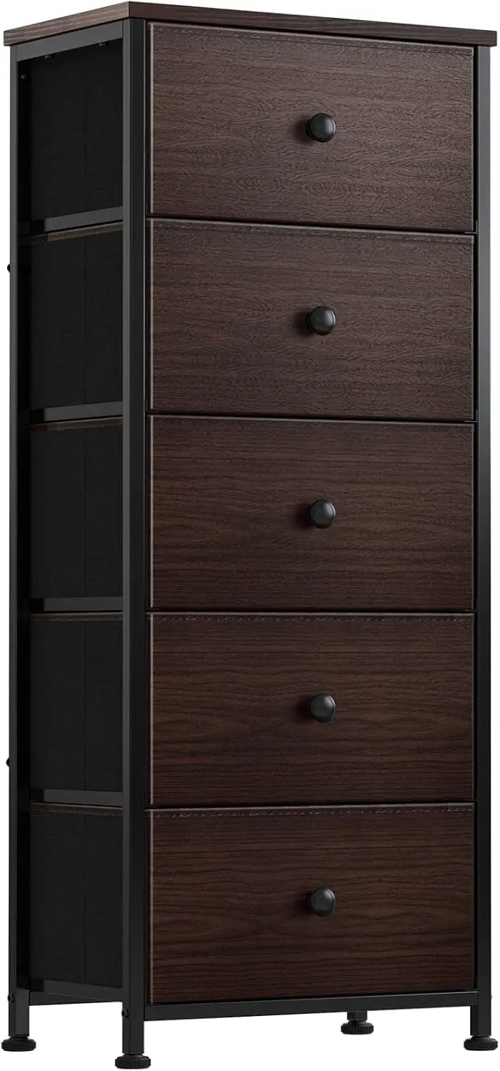 Reahome 5-Drawer Faux Leather Dresser