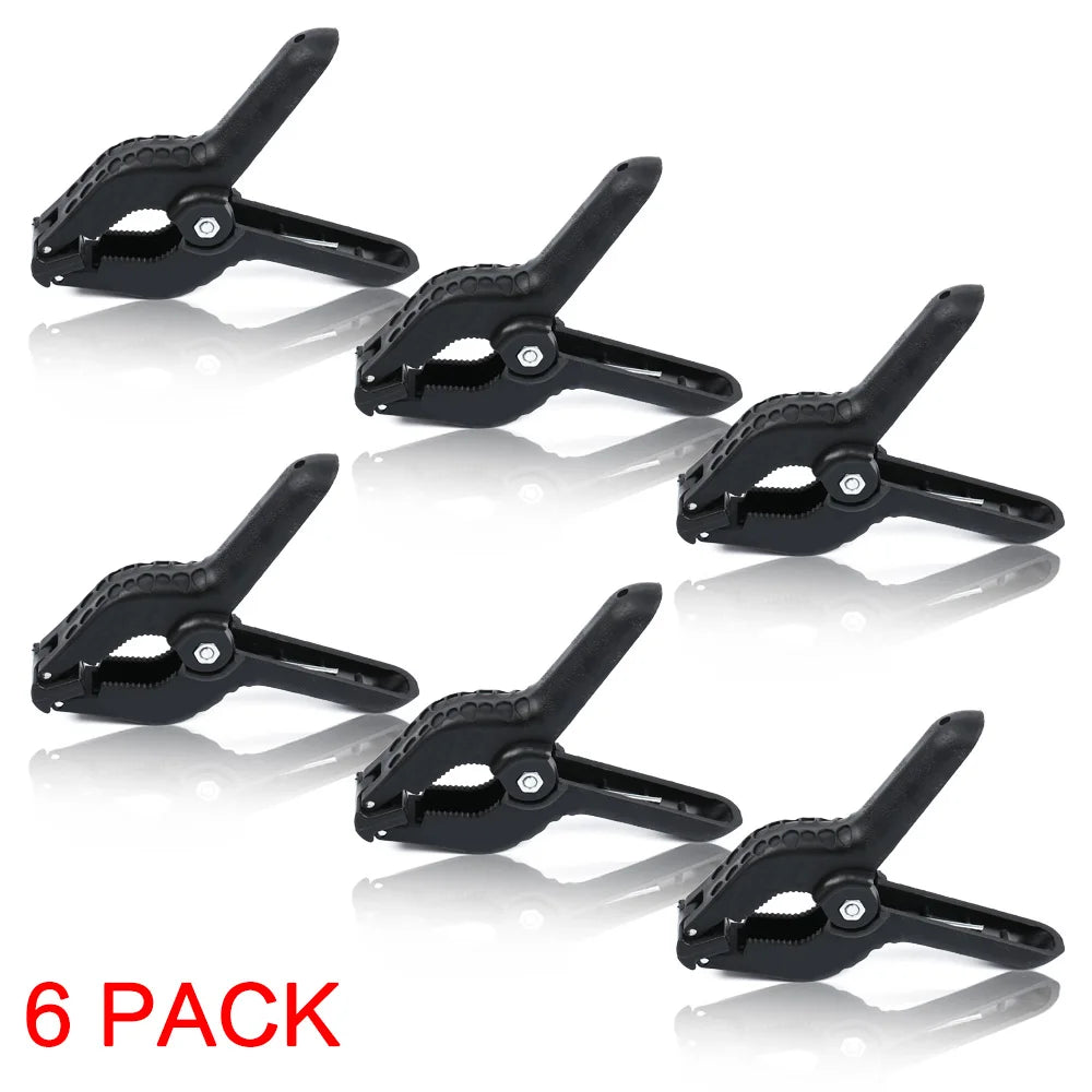 12Pcs Muslin Clamps Background Stand Clip Photography Heavy Duty 6CM Photo Booth Fixed Backdrop Muslin & Green Screen