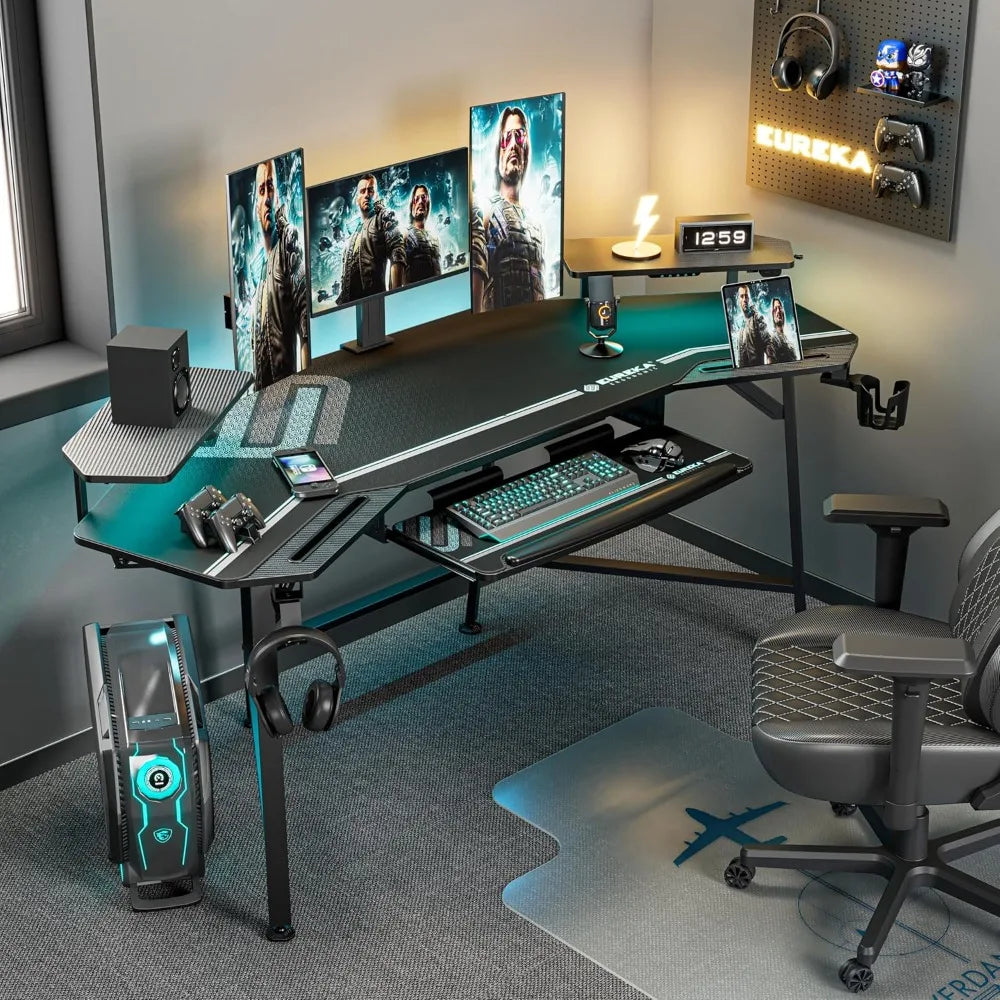 Aero Gaming Desk with LED Lights