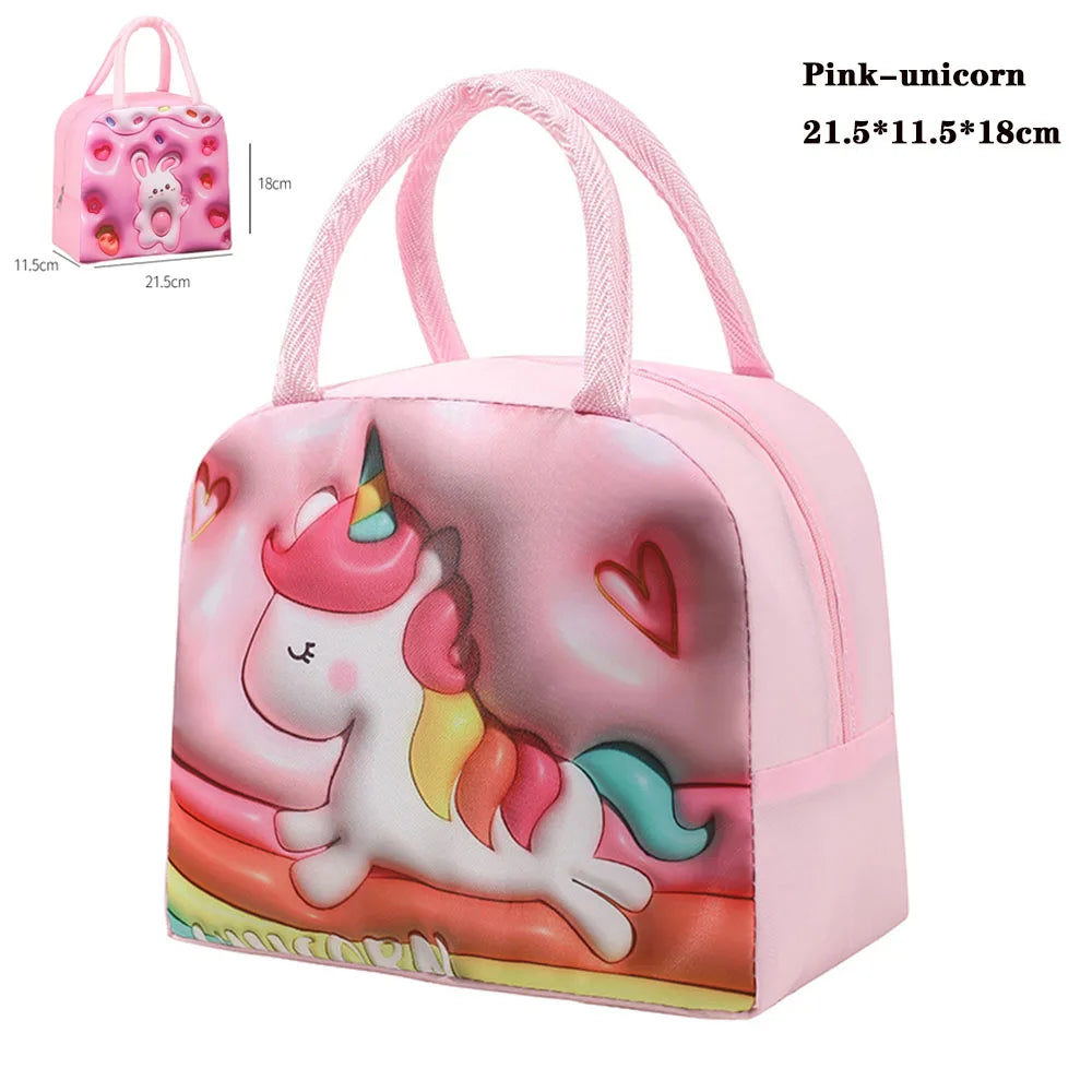 Thermal Bag Food Storage bag Student lunchbox cool bag for Children Food Container for Kids School small Thermal Lunch food Bag