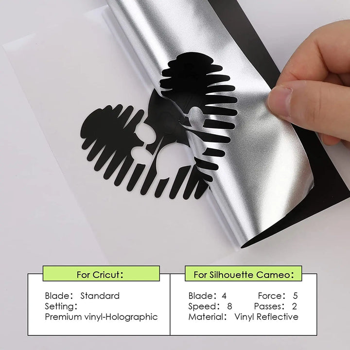 9pcs HTVRONT 30X30cm Matte Metallic Permanent Adhesive Vinyl Bundle Sheets Sticky Craft Sticker Film for Cricut DIY Decor