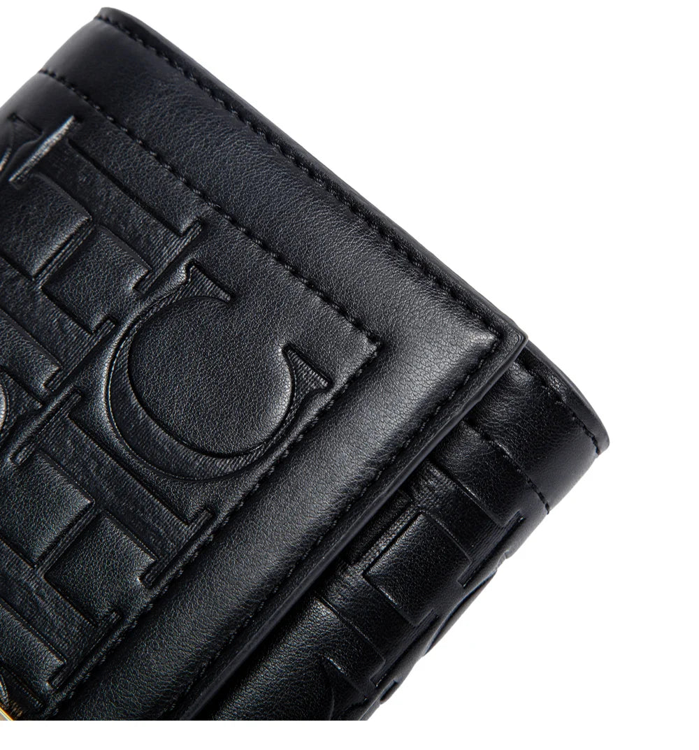 CHCH Women's Shoulder Bag 2024 Brand New Flip Letter Embossed Crossbody Bag