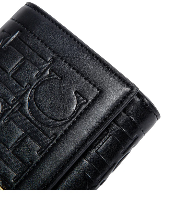 CHCH Women's Shoulder Bag 2024 Brand New Flip Letter Embossed Crossbody Bag