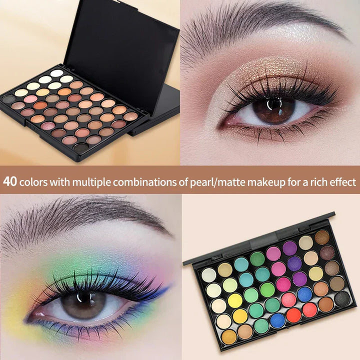 40-Color Earth Tone Eyeshadow