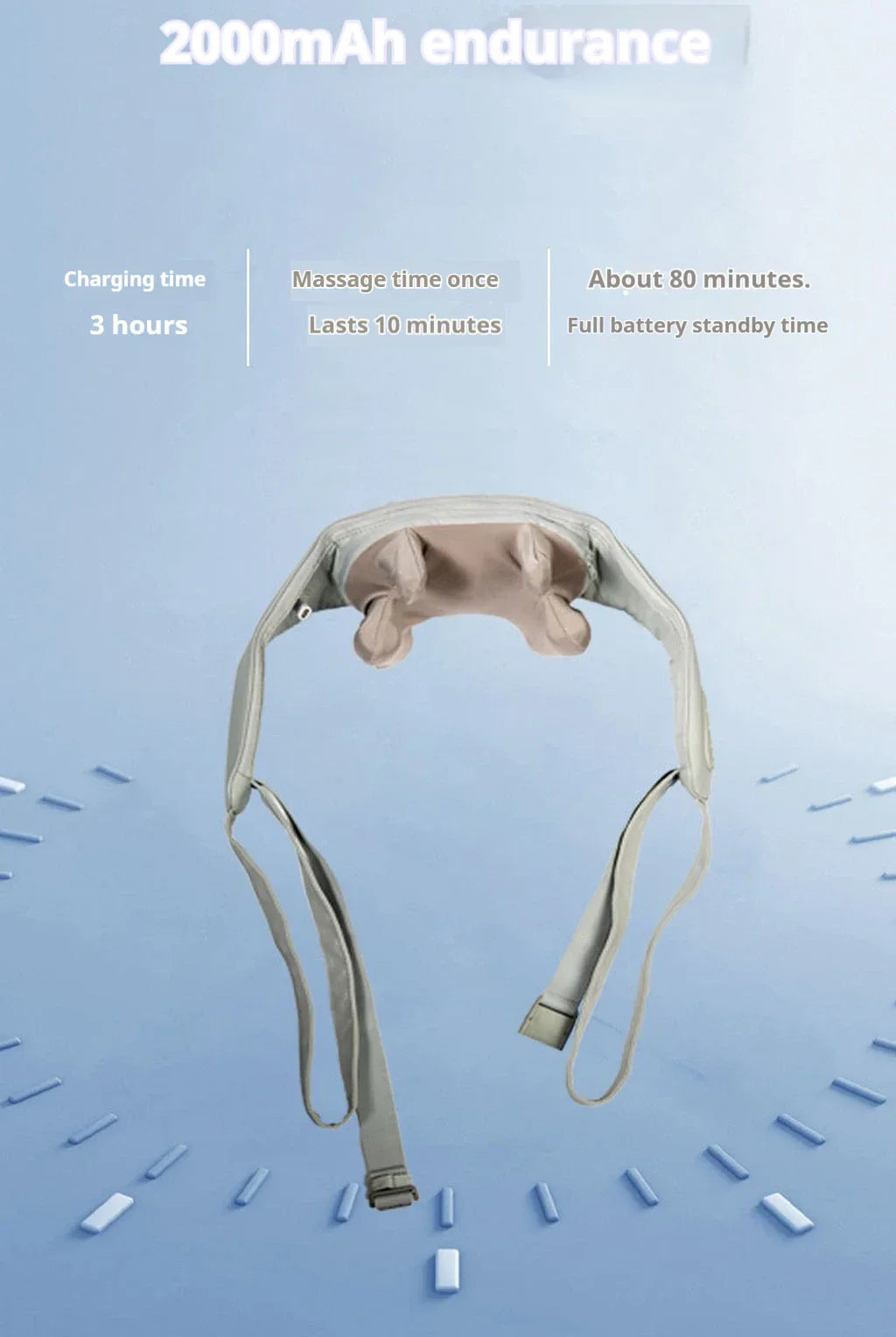 Oyeal Comfortable home portable multifunctional long range cervical spine massager pulse massager intelligent shoulder neck neck