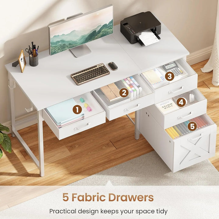 Office Desk with Drawers
