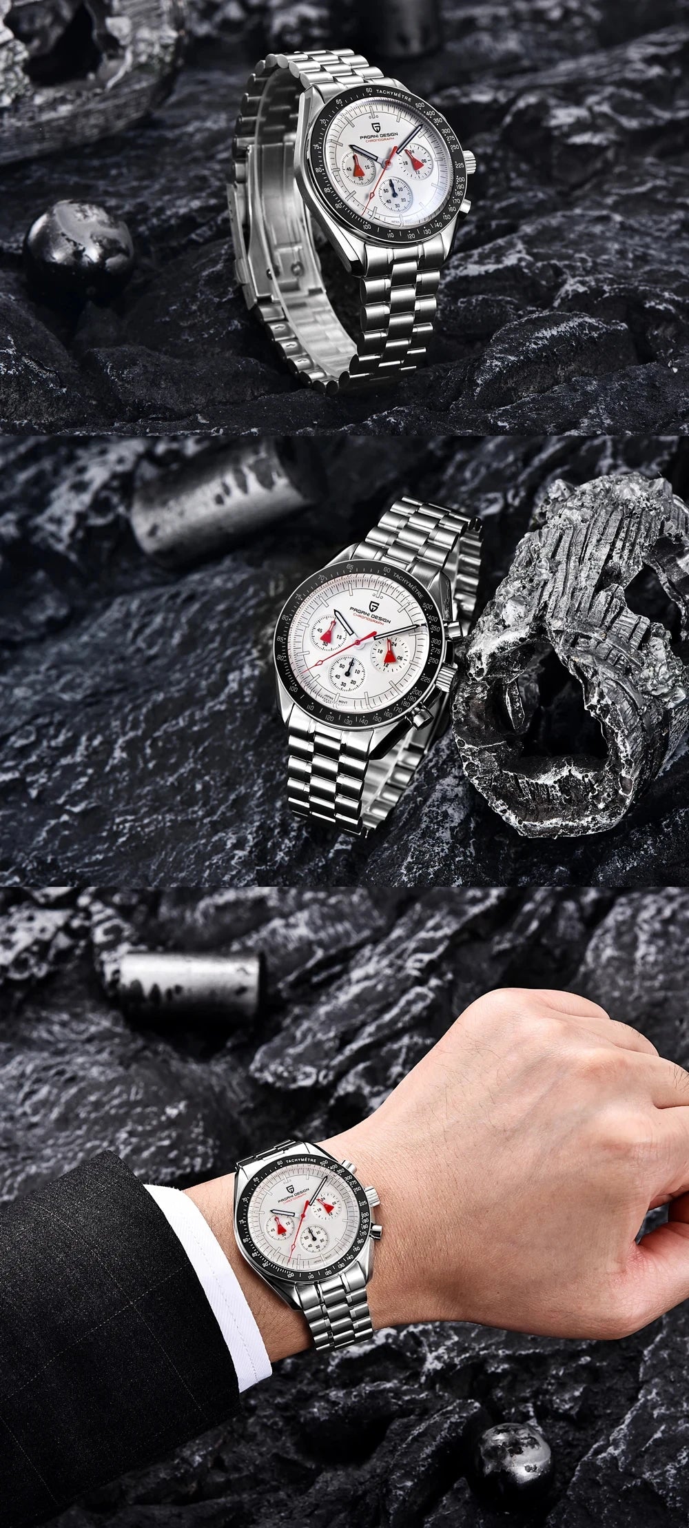 PAGANI DESIGN Watches For Men Chronograph Sapphire Luminous luxury Quartz Wristwatch Waterproof reloj deportivo hombre 2024 NEW