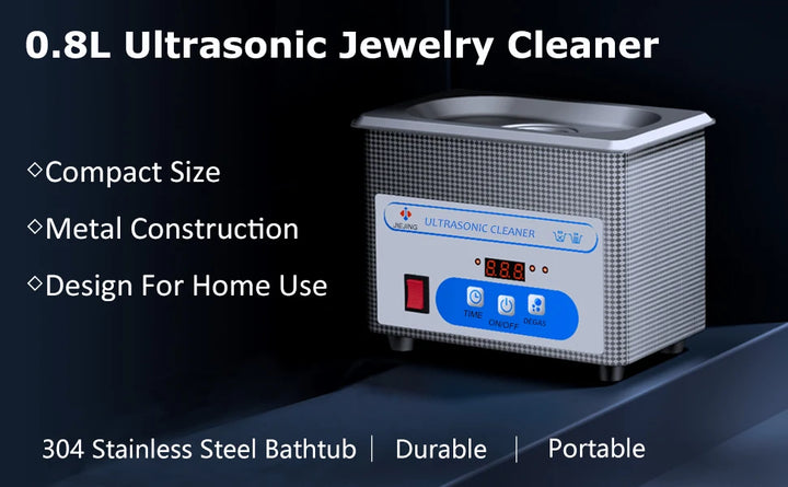 800ml Ultrasonic Cleaner 40kHz Ultra Sonic Cleaner with Timer Ultrasonic Jewelry Cleaner Ultrasonic Cleaning Machine