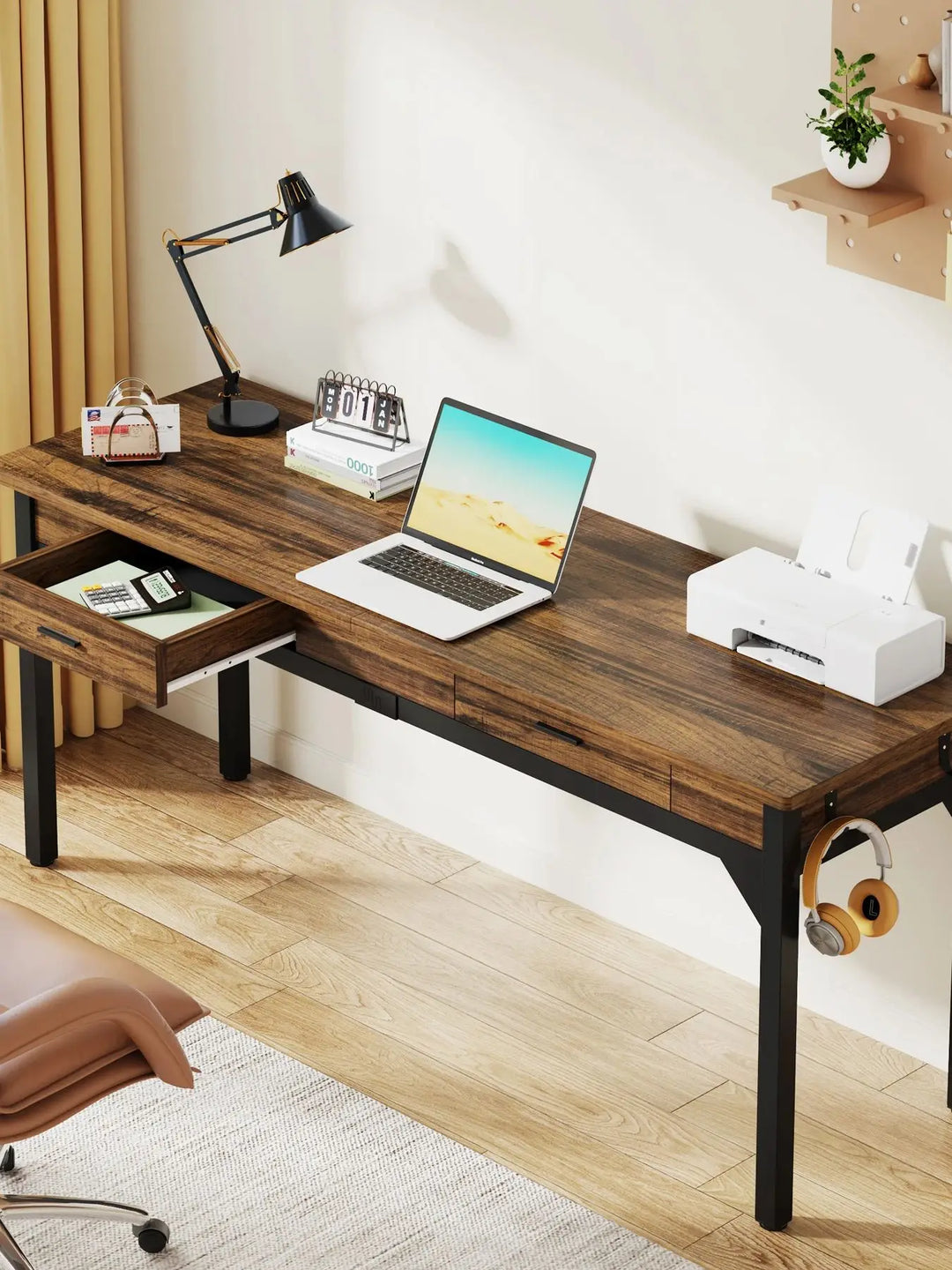 Tribesigns 78.7" Extra Long Double Desk
