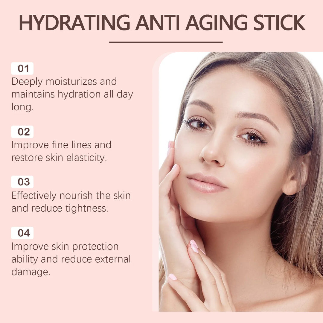 Collagen Wrinkle Removal Multi Bounce Balm Stick Instant Anti-Aging Firming Lift Brighten Facial Dull Skin Moisturizer Cosmetics