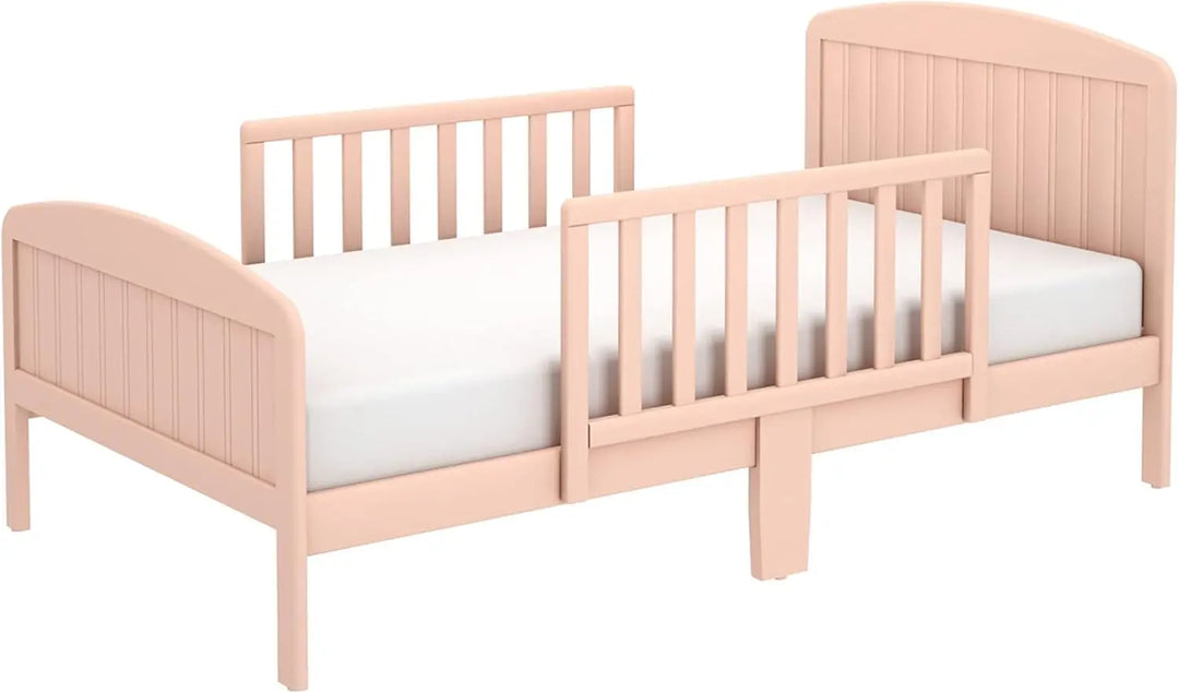 Solid Wood Toddler Bed with Rails