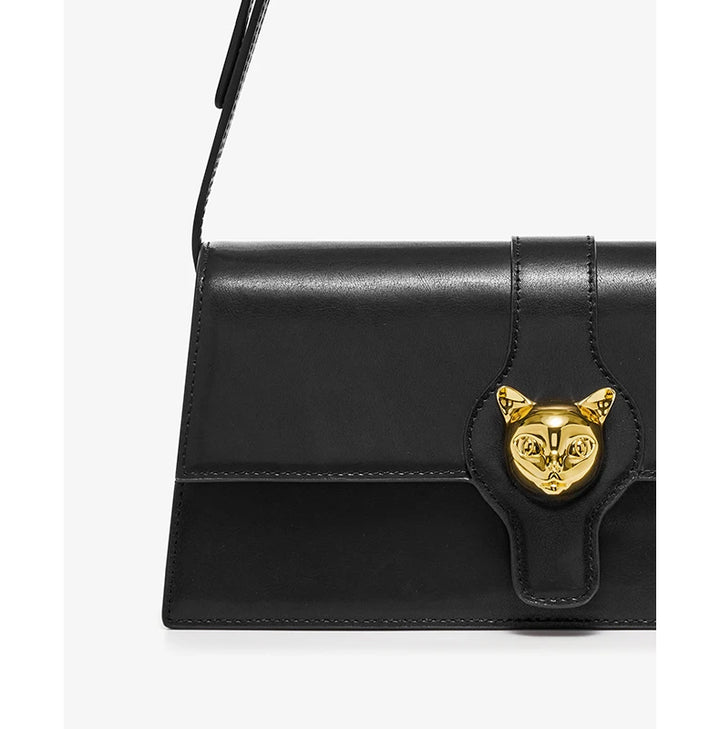 BAFELLI CAT 2025 NEW WOMEN'S BAG LUXURY BRAND FASHION RETRO STYLE DENIM TRENDING SHOULDER CLUTCH FEMALE LEATHER FLAP PURSE