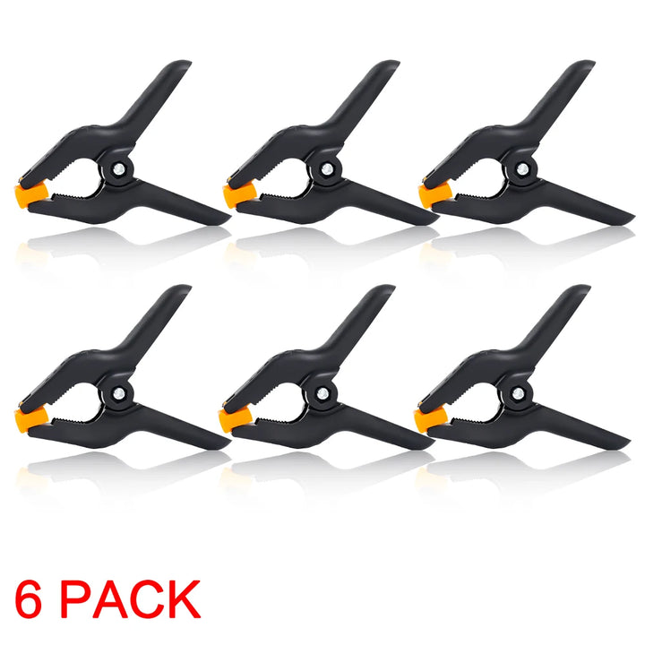 12Pcs Muslin Clamps Background Stand Clip Photography Heavy Duty 6CM Photo Booth Fixed Backdrop Muslin & Green Screen