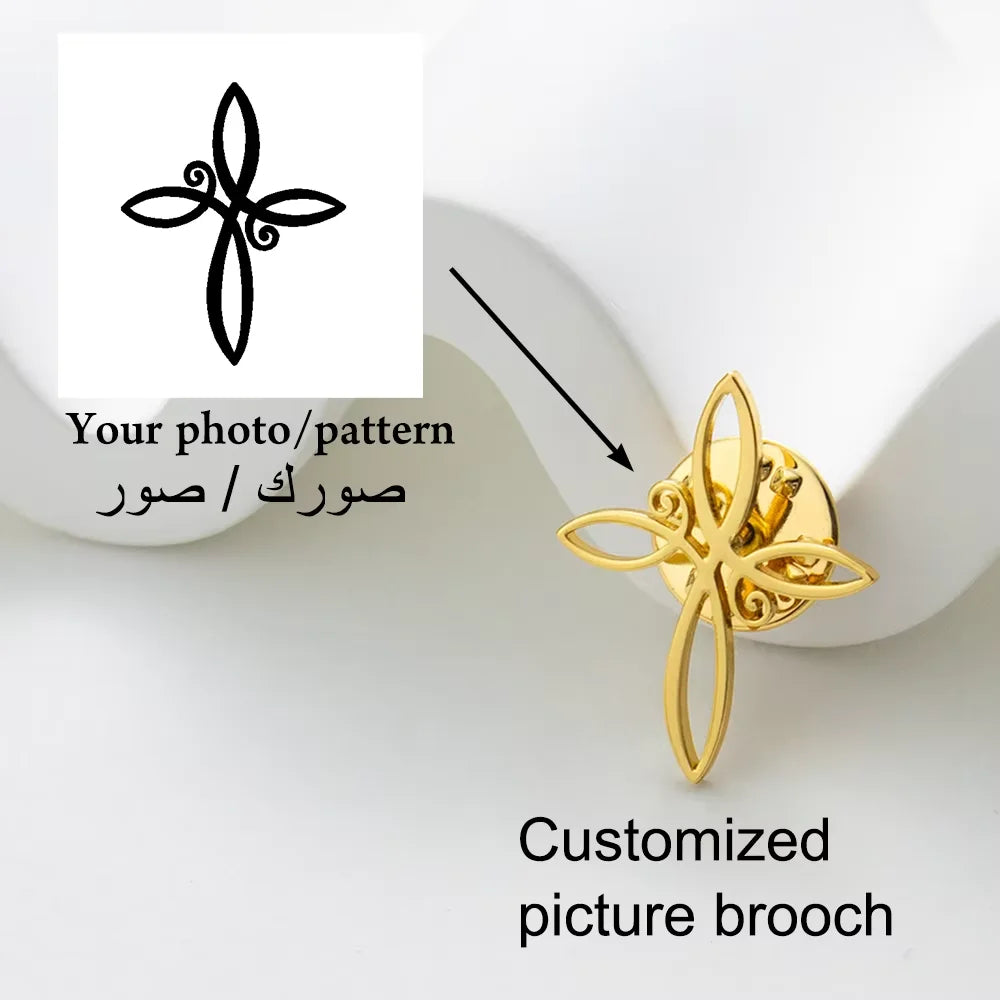 Customize Your Patterns, Company Logo, Event Brooch, Badge Design and Production, Wholesale Customization of any Pattern
